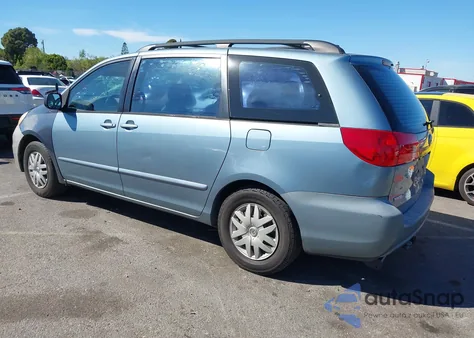 2007 Toyota Sienna Ce из США, поврежденный, VIN 5TDZK23C47S073916
